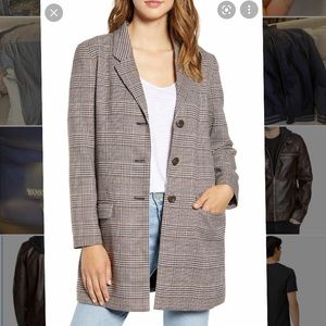 BB Dakota Plaid Blazer - Size Small